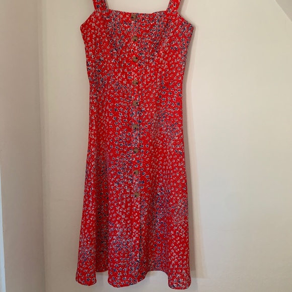 Nightwalker Chloe Dress - Red Floral - Picture 3 of 5